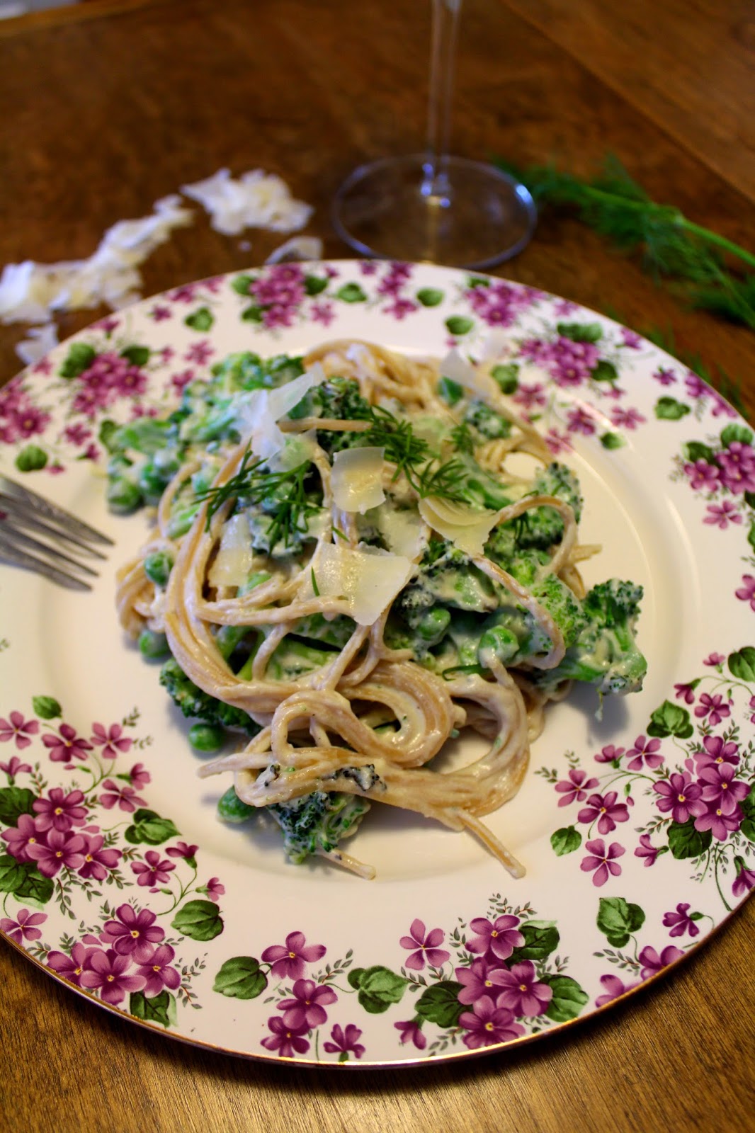 The taste of Myriam Tofu Alfredo pasta Pâte Alfredo à base de tofu