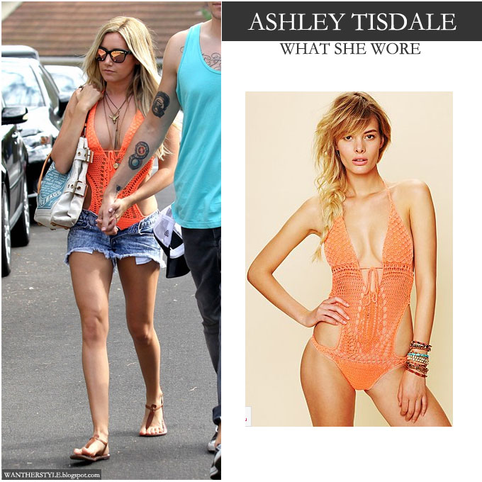 bathing suit with jean shorts