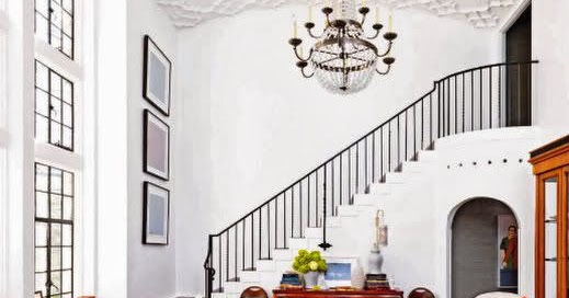Simple Details: a collection of ideas for decorating two story walls...