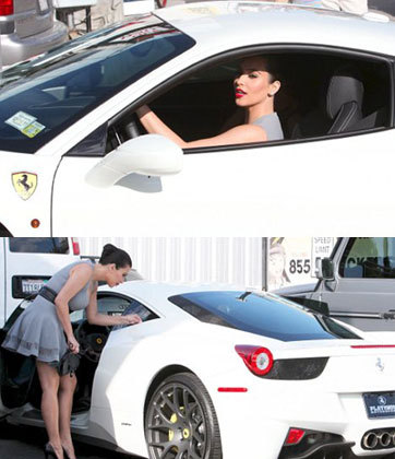 Kim Kardashian Buy Ferrari 458 Italia