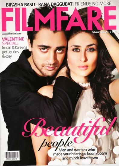 Kareena Kapoor with Imran on filmfare cover1 - Kareena, Imran Filmfare magazine Cover