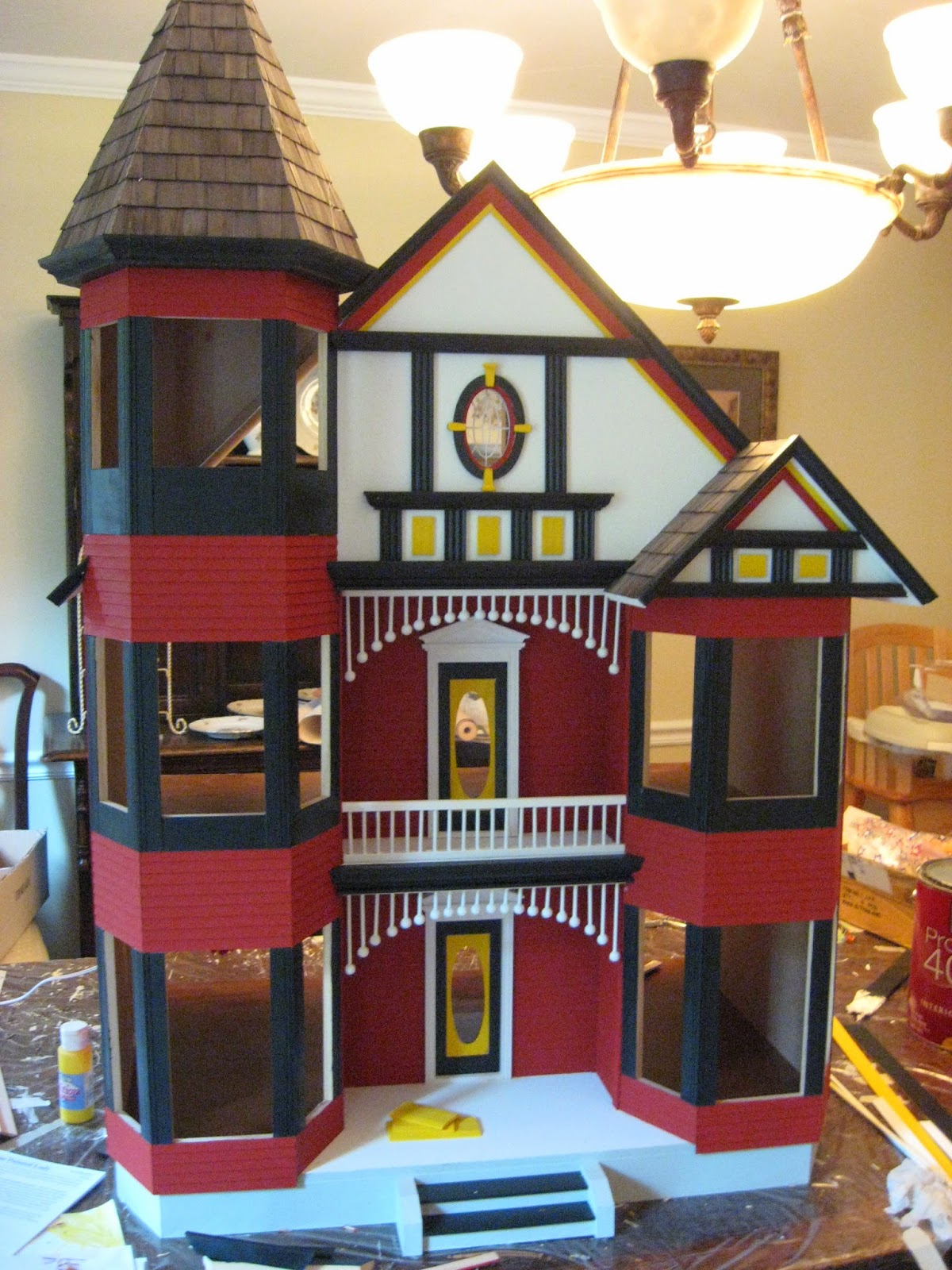 Little Darlings Dollhouses Building the Painted Lady Dollhouse