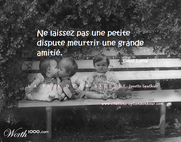 Les Panneaux Roses Citation Du Dalai Lama Sur L Amitie