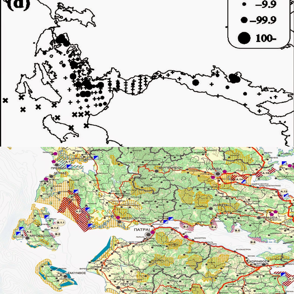 map showing the reproductive sites for round sardinella within the protected area top and the one showing the natura 200 site yellow hatched grid and the map showing the reproductive sites for round sardinella within the protected area top and the one showing the natura 200 site yellow hatched grid and the