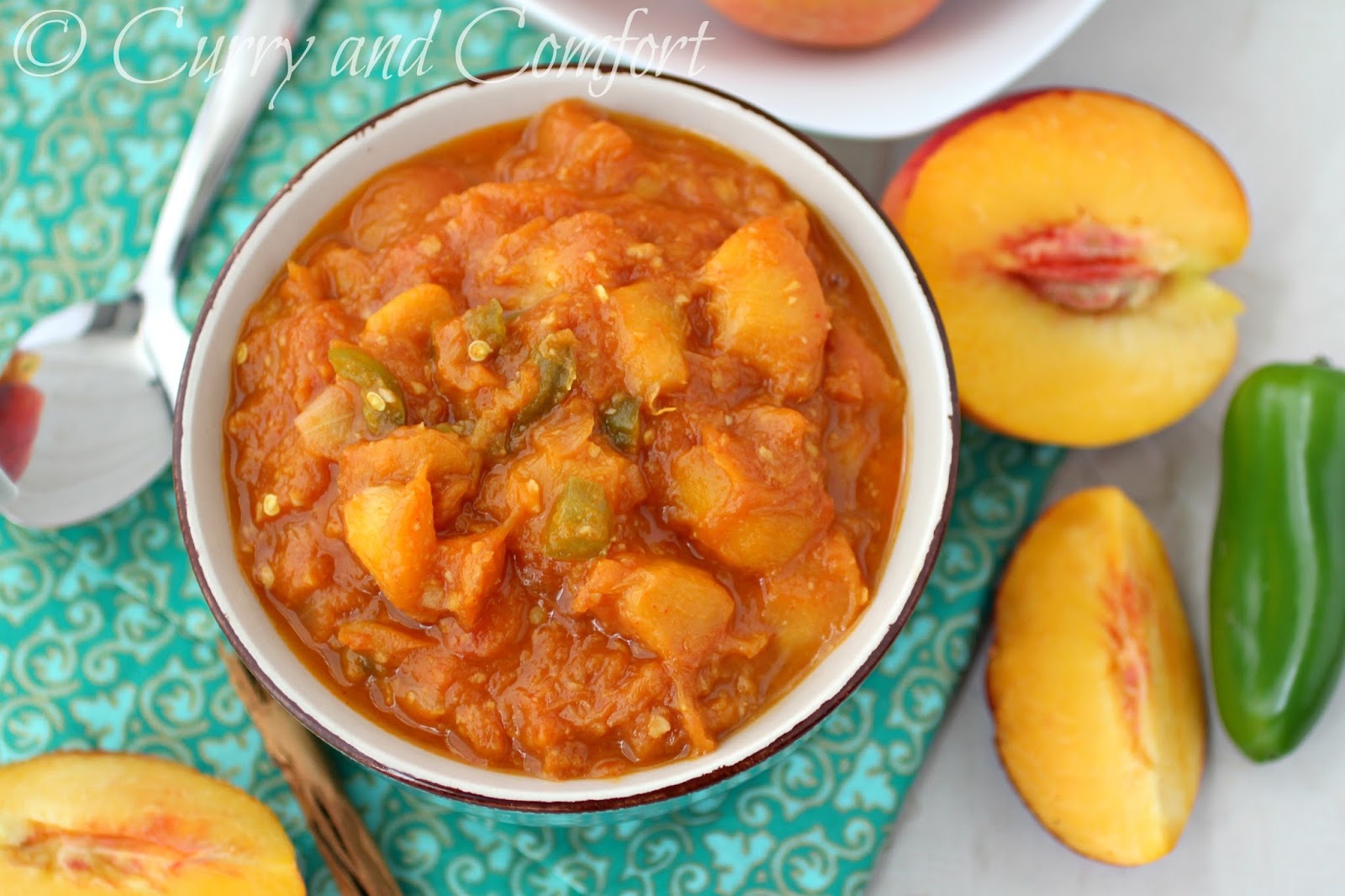 Kitchen Simmer Spicy Peach Chutney