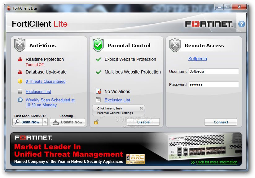 fortinet vpn client software