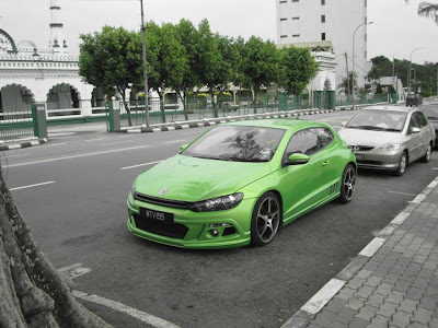  the Viper Green Scirocco ABT Specs with 19inch rims