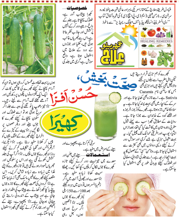 Health Benefits For Cucumber In Urdu