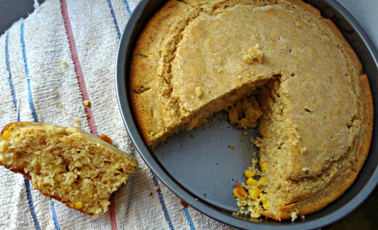 The Cooking Actress Whole Wheat Double Corn Cornbread