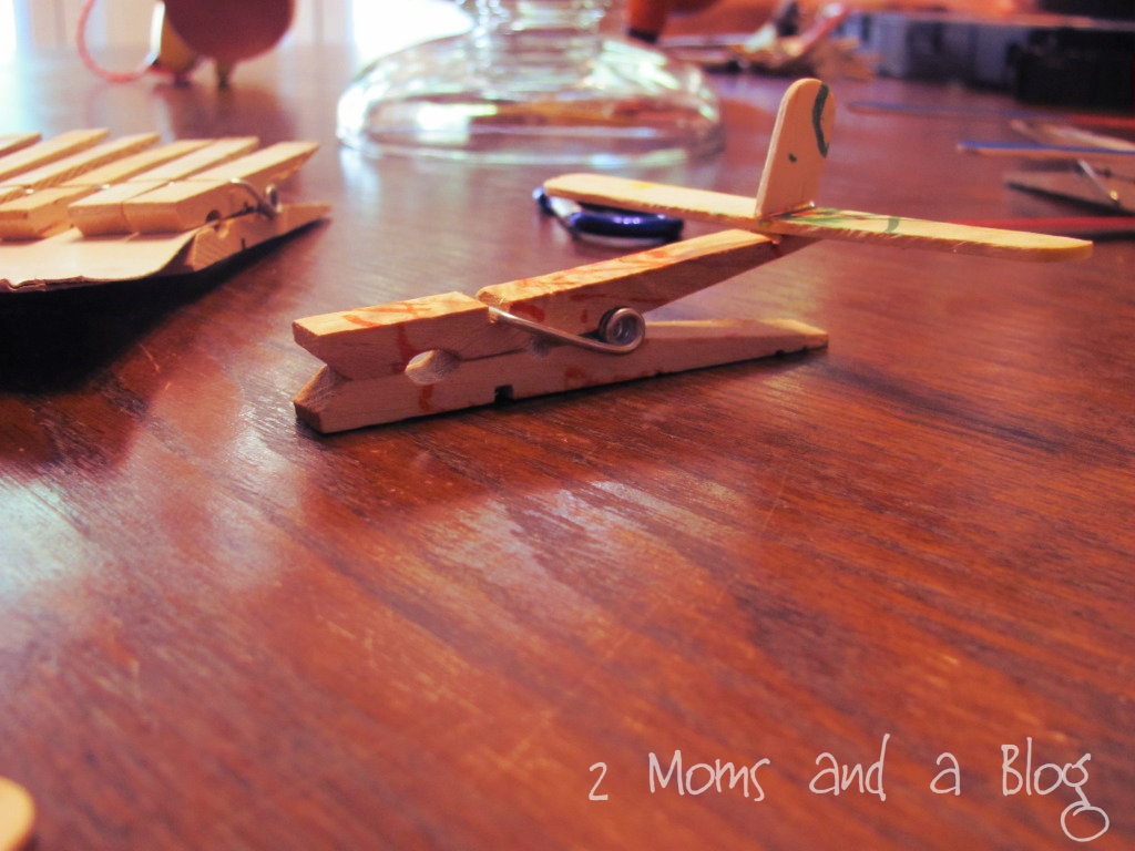 2 Moms and a Blog Pinterest Inspired Stick Airplanes