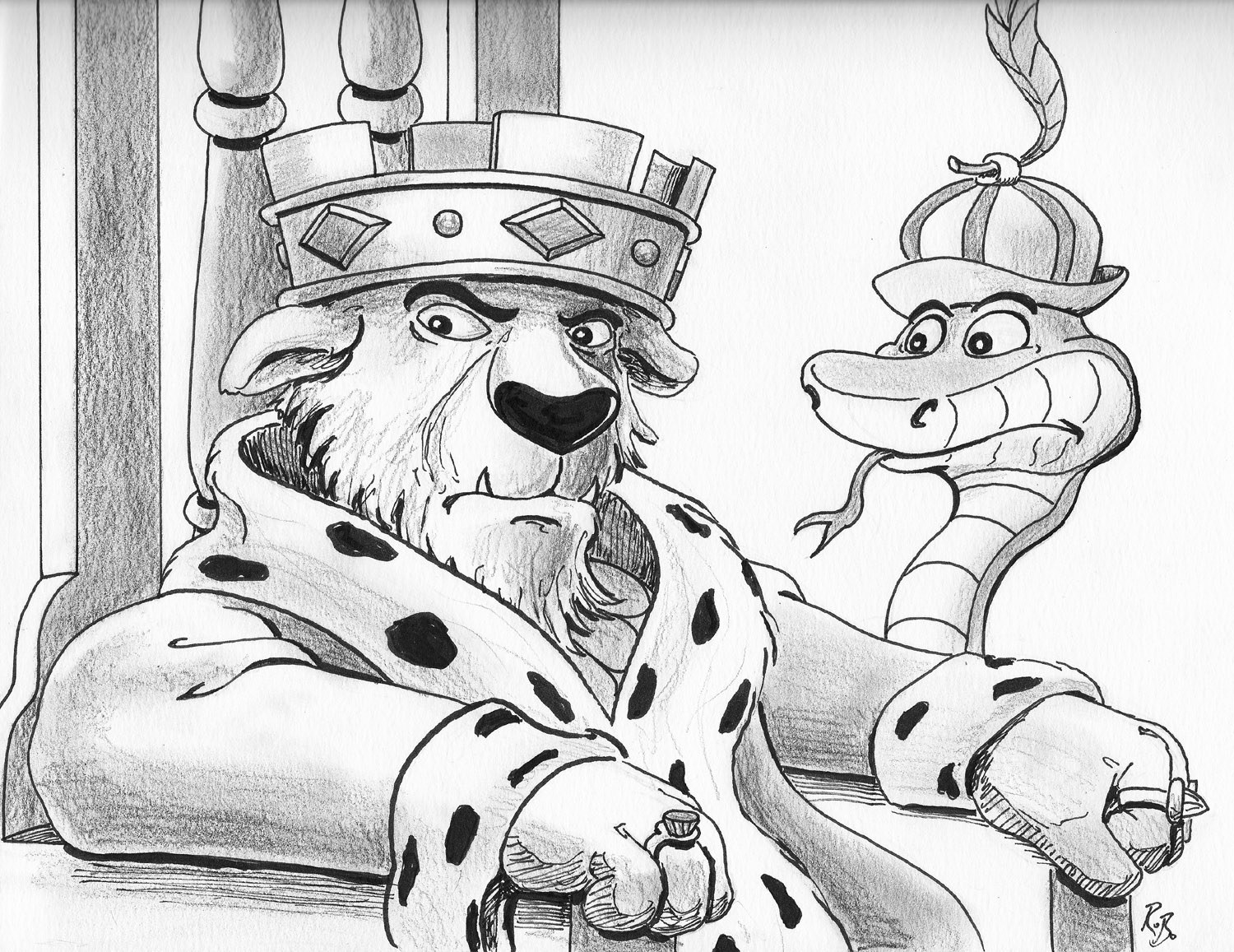 Tim Sale Board Weekly Sketch Blog Chernabog &amp; Prince John