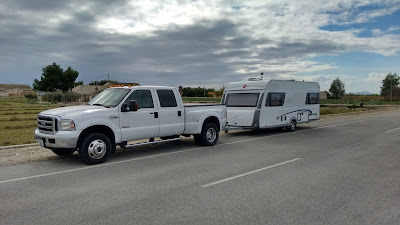 Caravan storage and delivery on the Costa Blanca, Spain