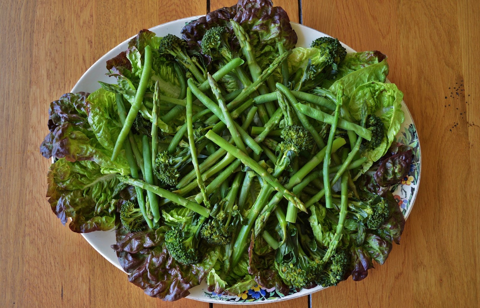 Asparagus, Tenderstem Broccoli & Green Bean Salad GF SCD Gluten Free SCD and Veggie