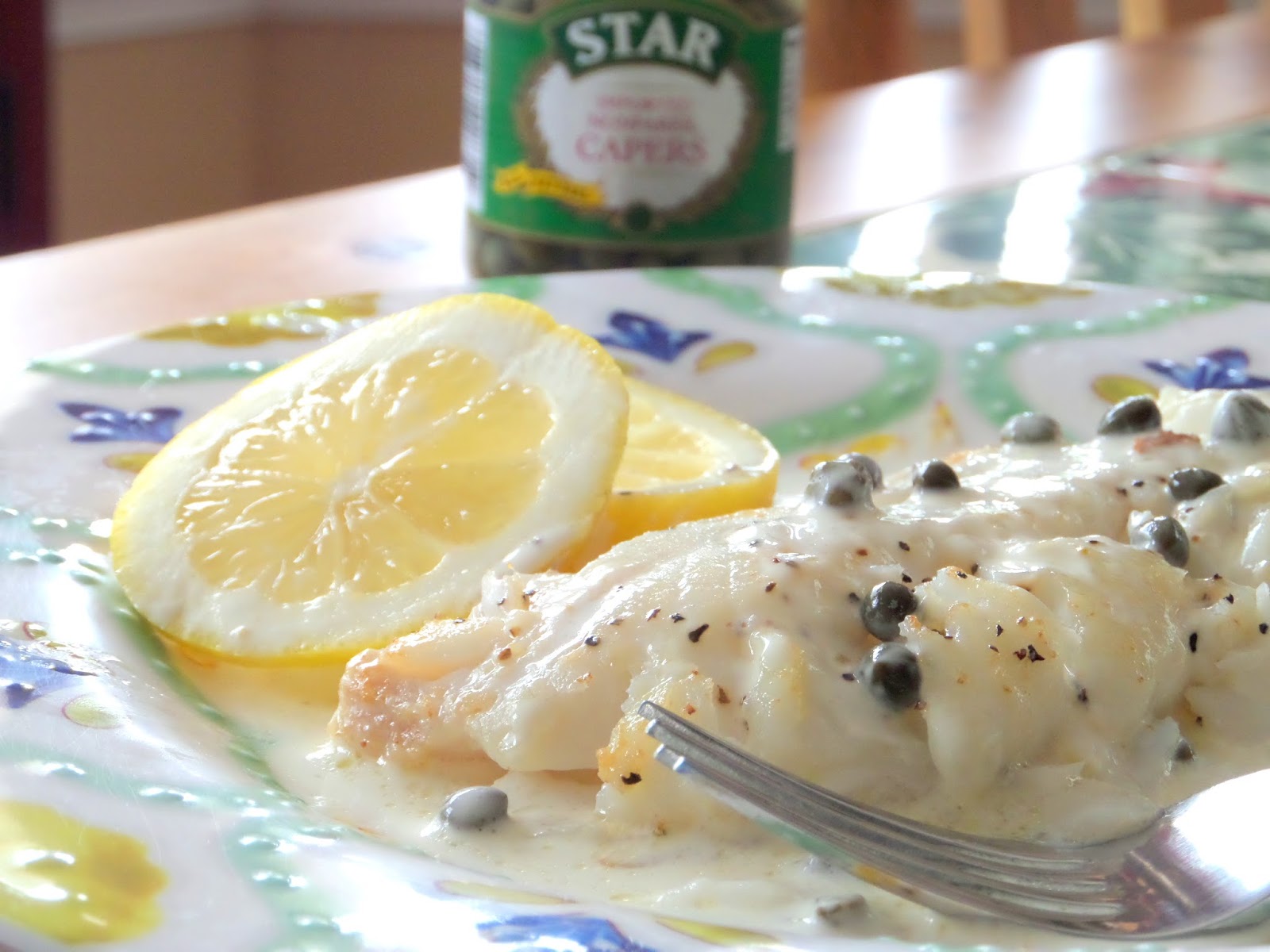 Home Blog Haddock with Lemon Cream Sauce with Capers