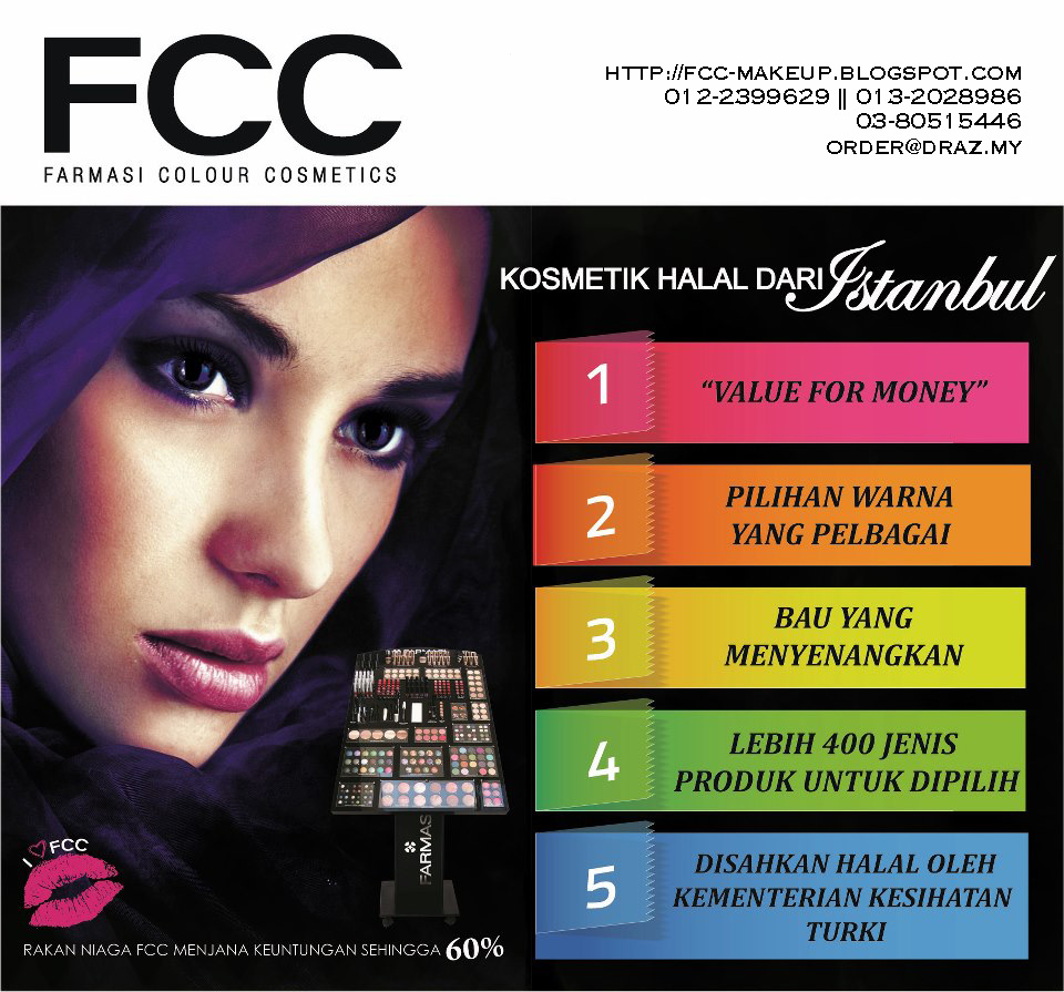 FCC Color Cosmetics FCC Kosmetik Halal dari ISTANBUL