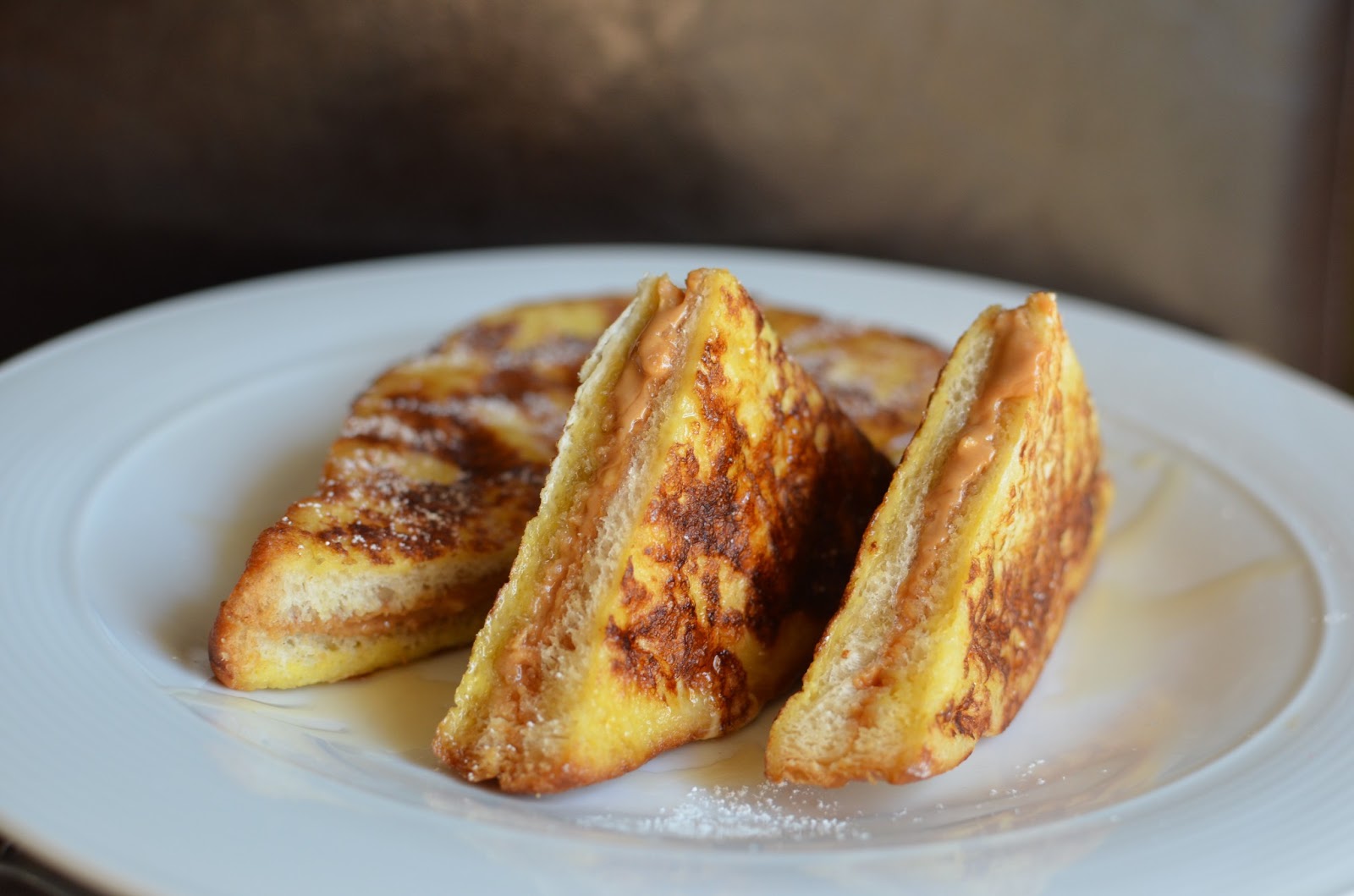 Playing with Flour Peanut butterstuffed French toast