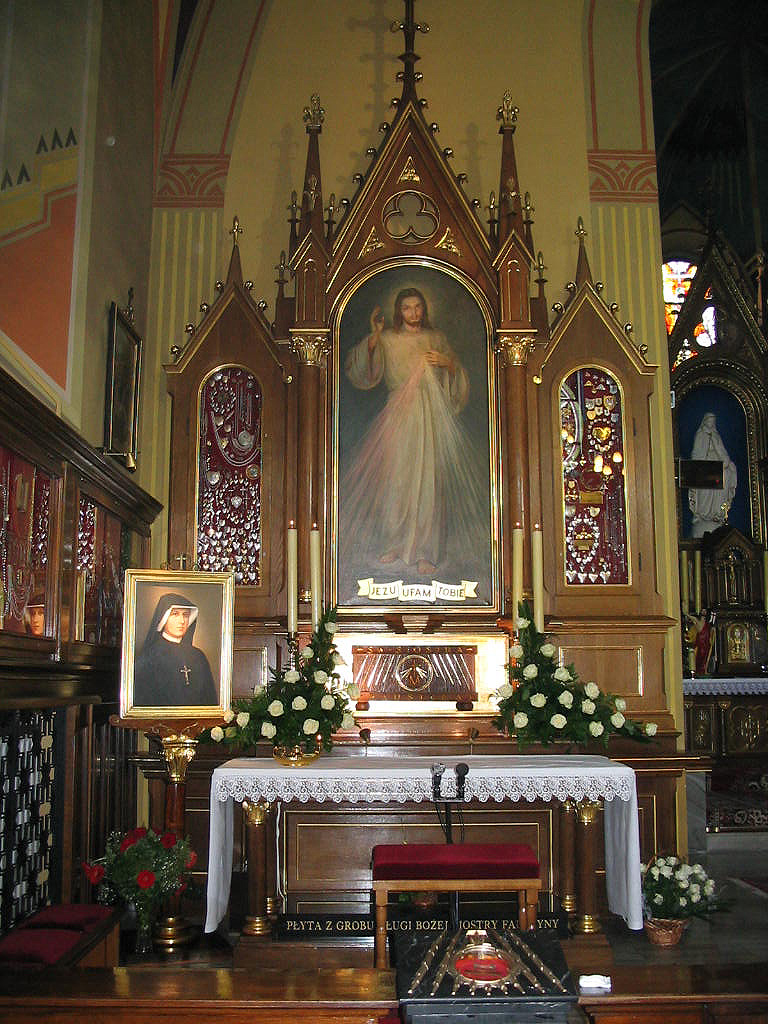 La Conversion de la Pologne Altar+convento+Lagiewniki+Jesus+Misericordioso
