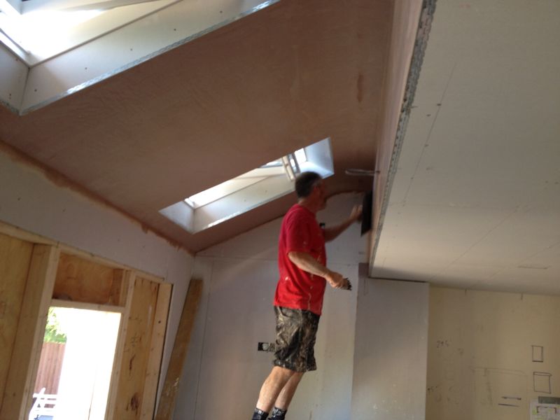 The Mallow House Extension Planning the electrics and plastering the