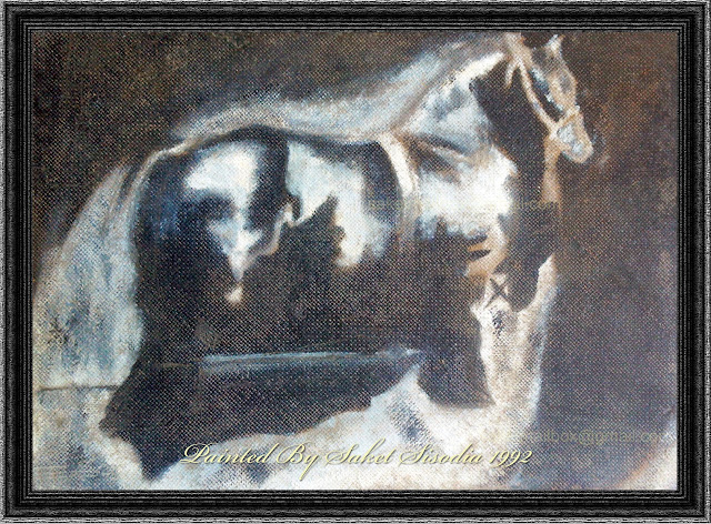 Black Horse Painting