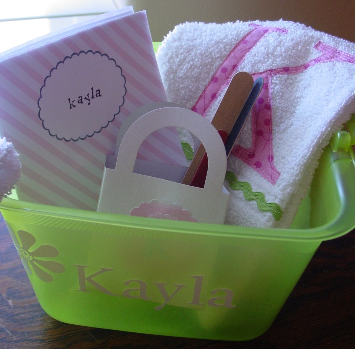 spa slumber party bath buckets Rachel Teodoro