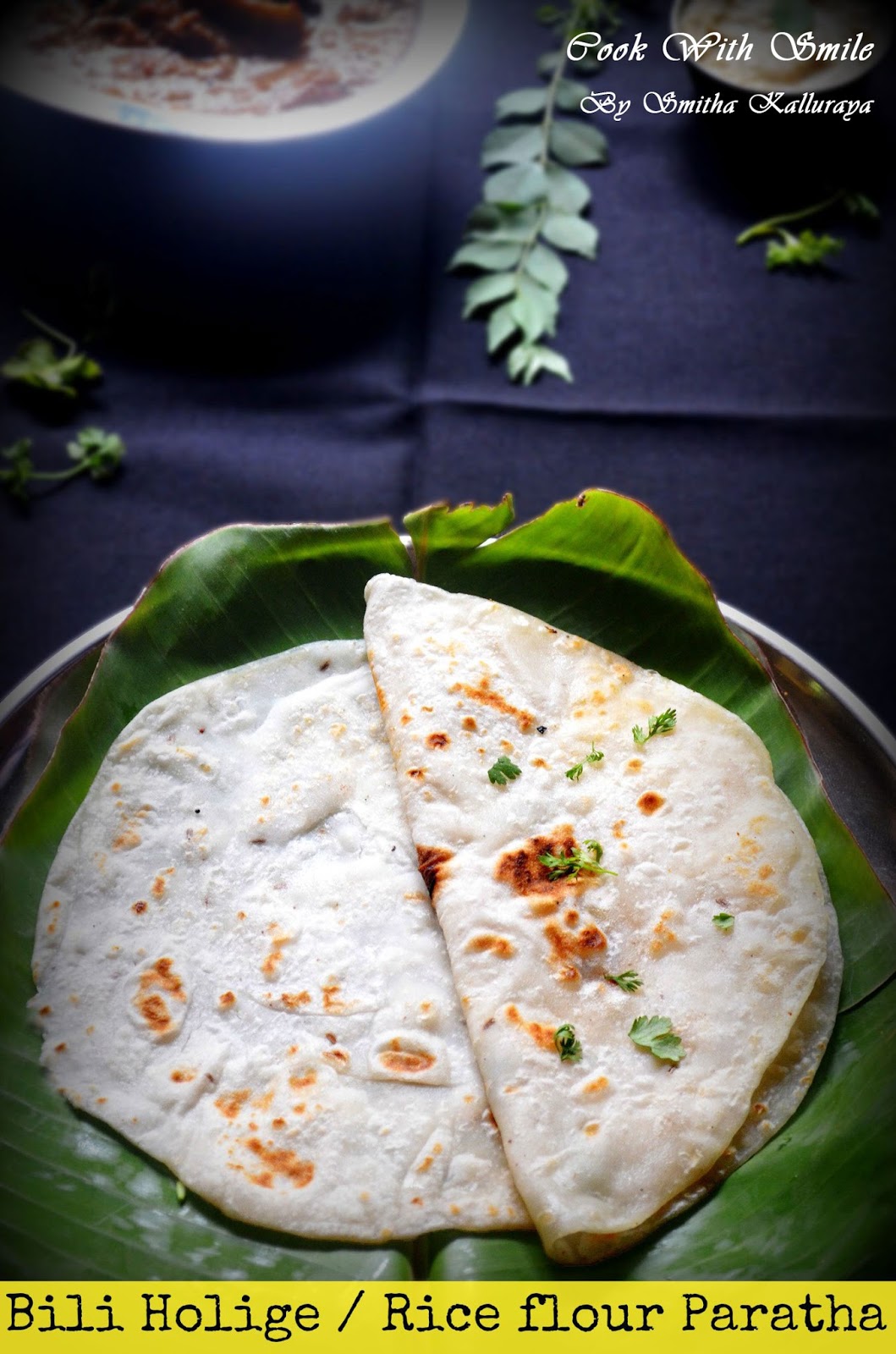 BILI HOLIGE / STUFFED RICE FLOUR PARATHA KARNATAKA RECIPES Cook