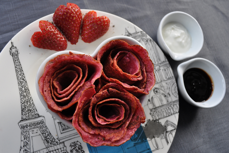 Like My Idea? Red Rose Pancakes