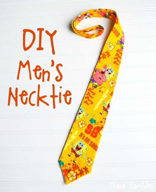 Diana Rambles DIY Men's Necktie
