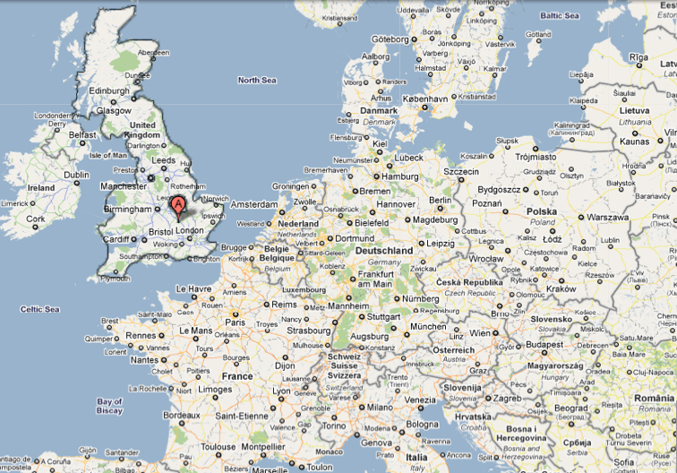 Great Britain: Map Of the Localization Of Great Britain