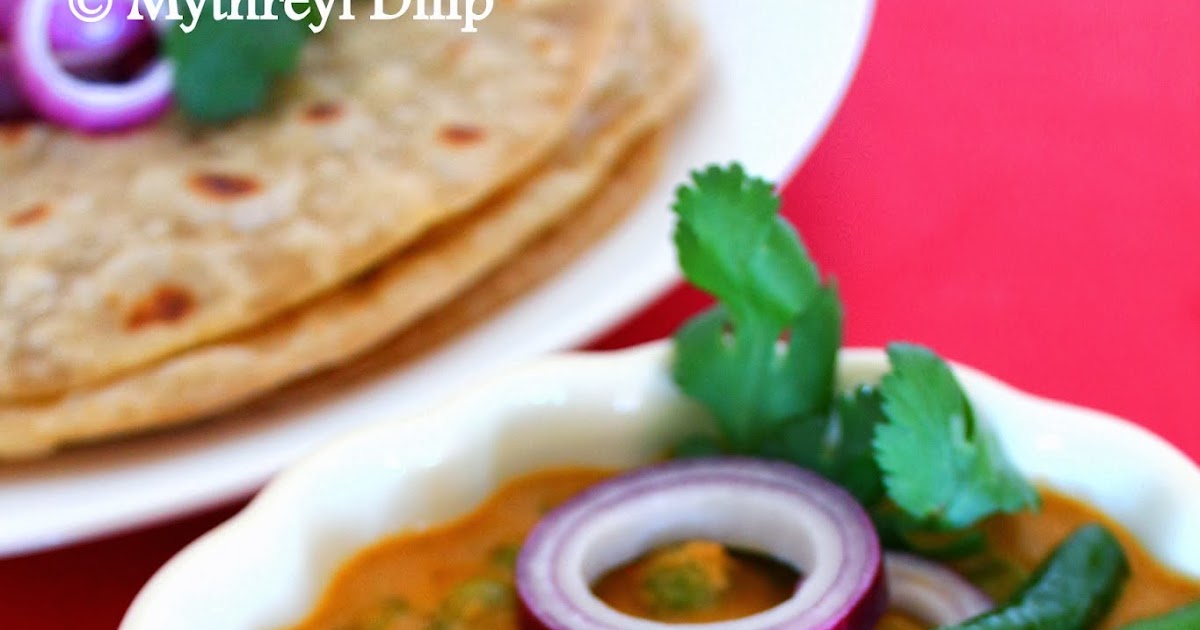 Peas Kurma Side dish for Chapati Chettinad Recipes