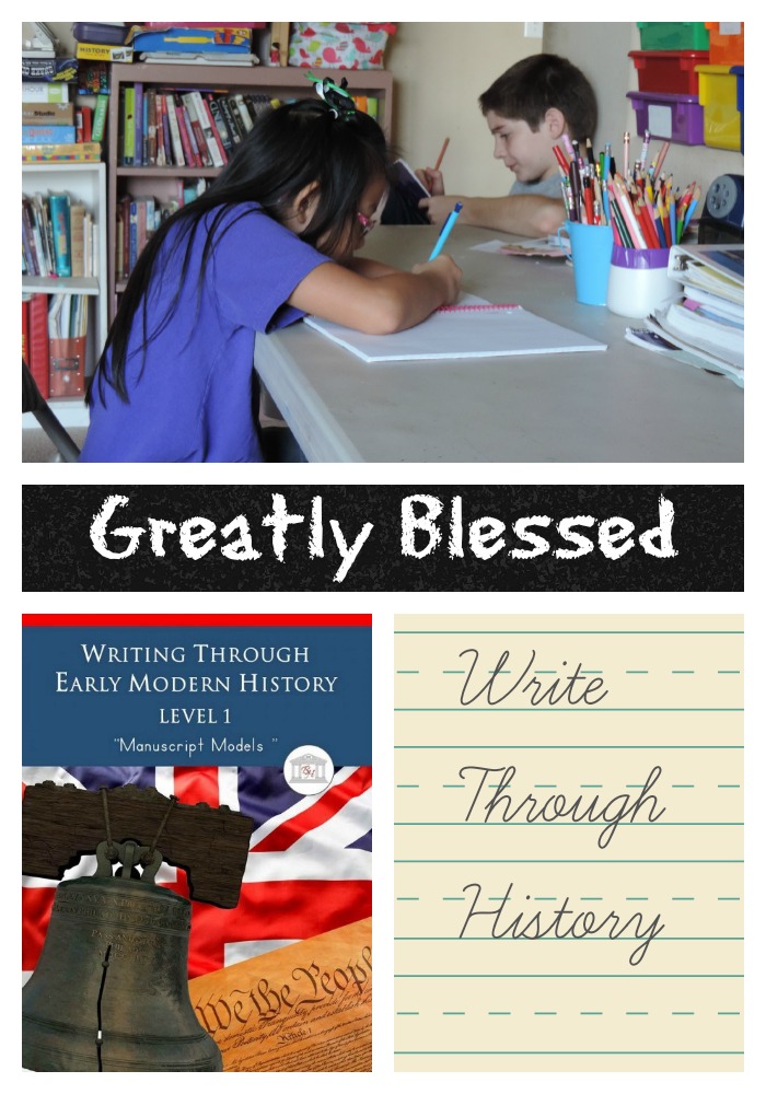 Greatly Blessed Write Through History
