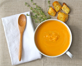 Sweet potato bisque -- a perfect fall soup