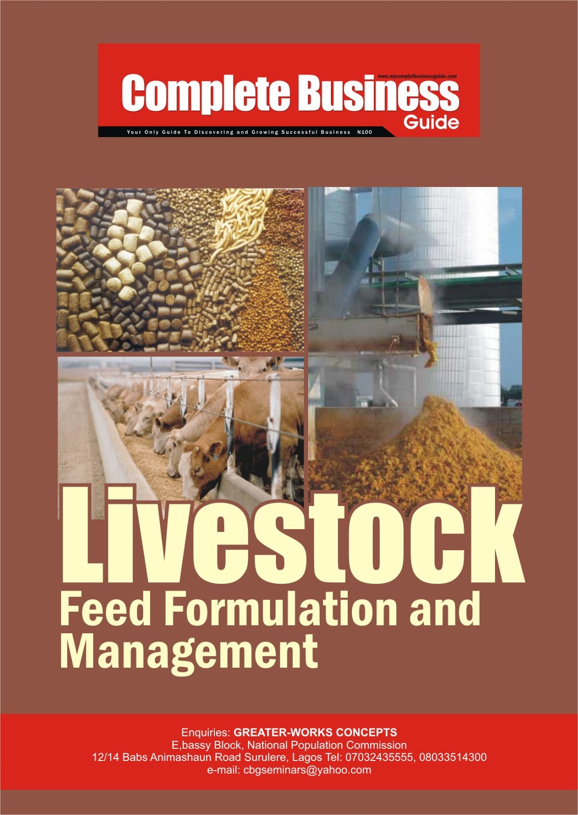 AGROFARMING MANUALS HOW TO START A LIVESTOCK FORMULATION BUSINESS IN