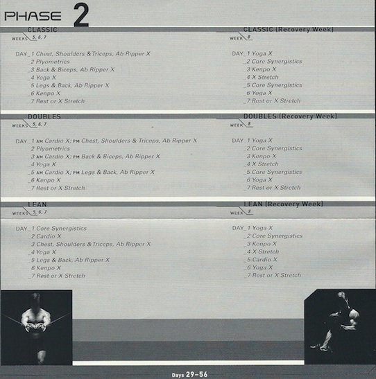 P90x Lean Program Calendar