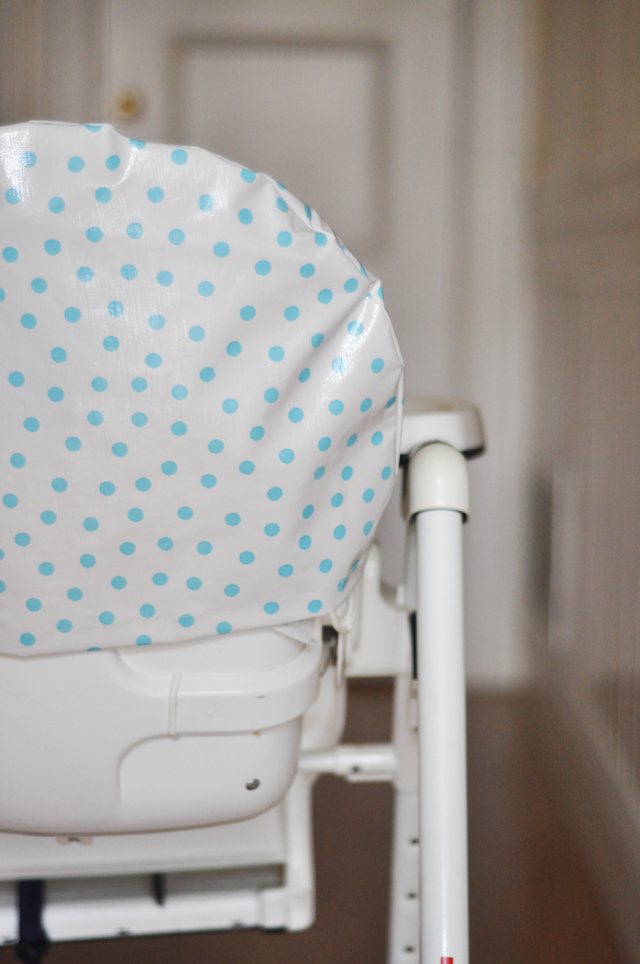 C&C DIY high chair cover tutorial