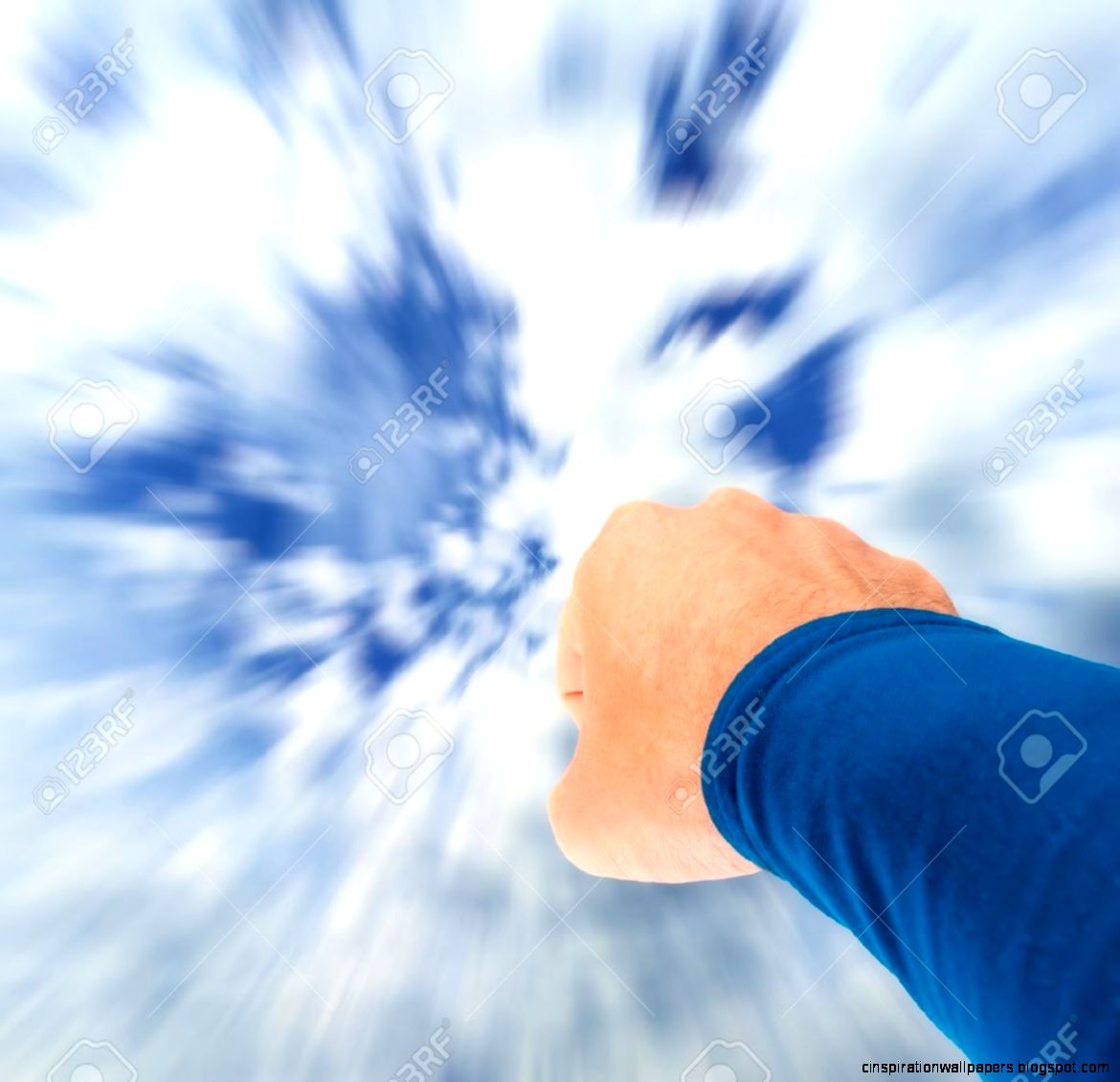 Superman Arm Flying Towards Sky With Motion Blur Stock Photo Superman Arm Flying Towards Sky With Motion Blur Stock Photo