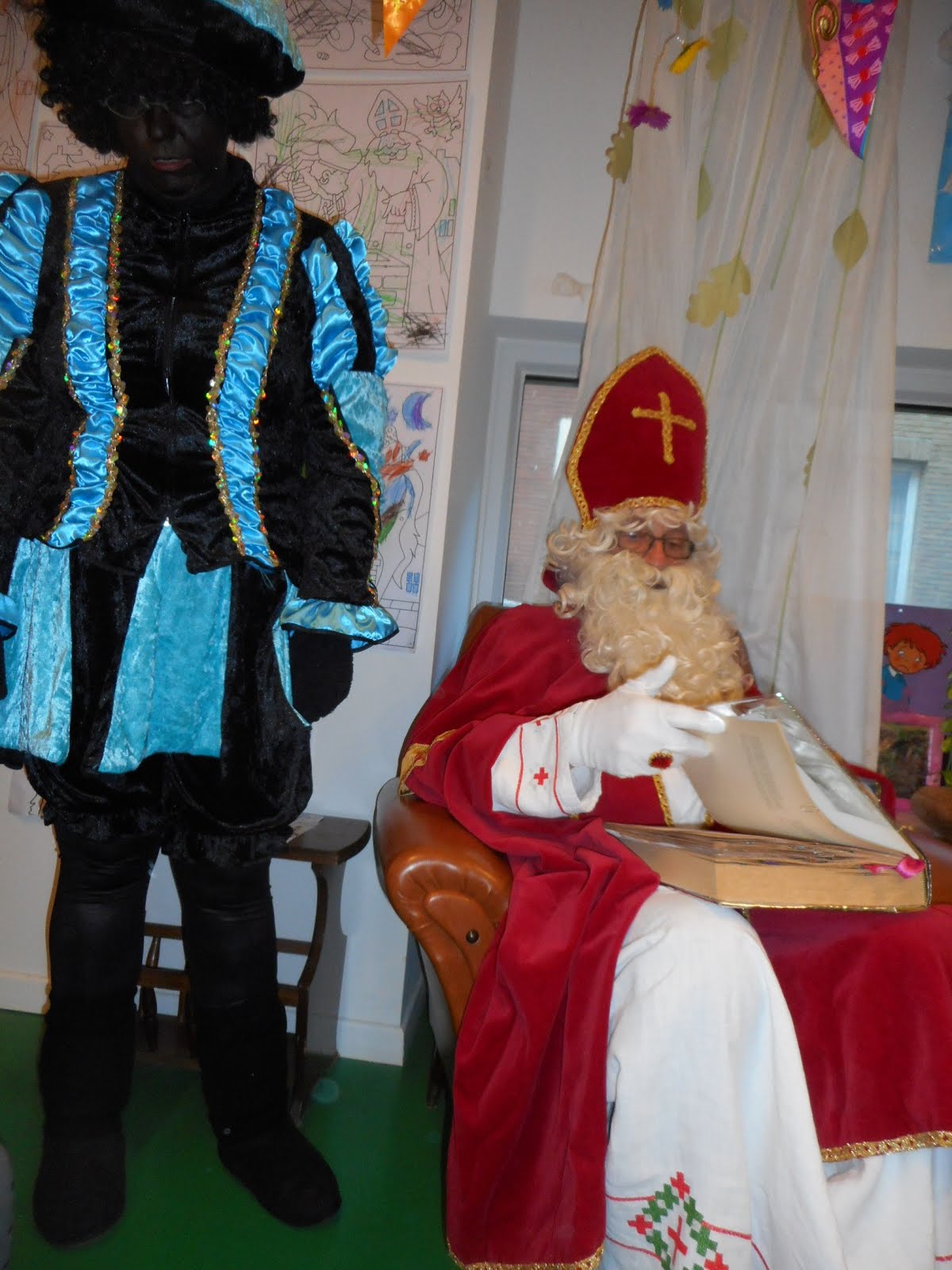 Sint en Piet in onze klas!
