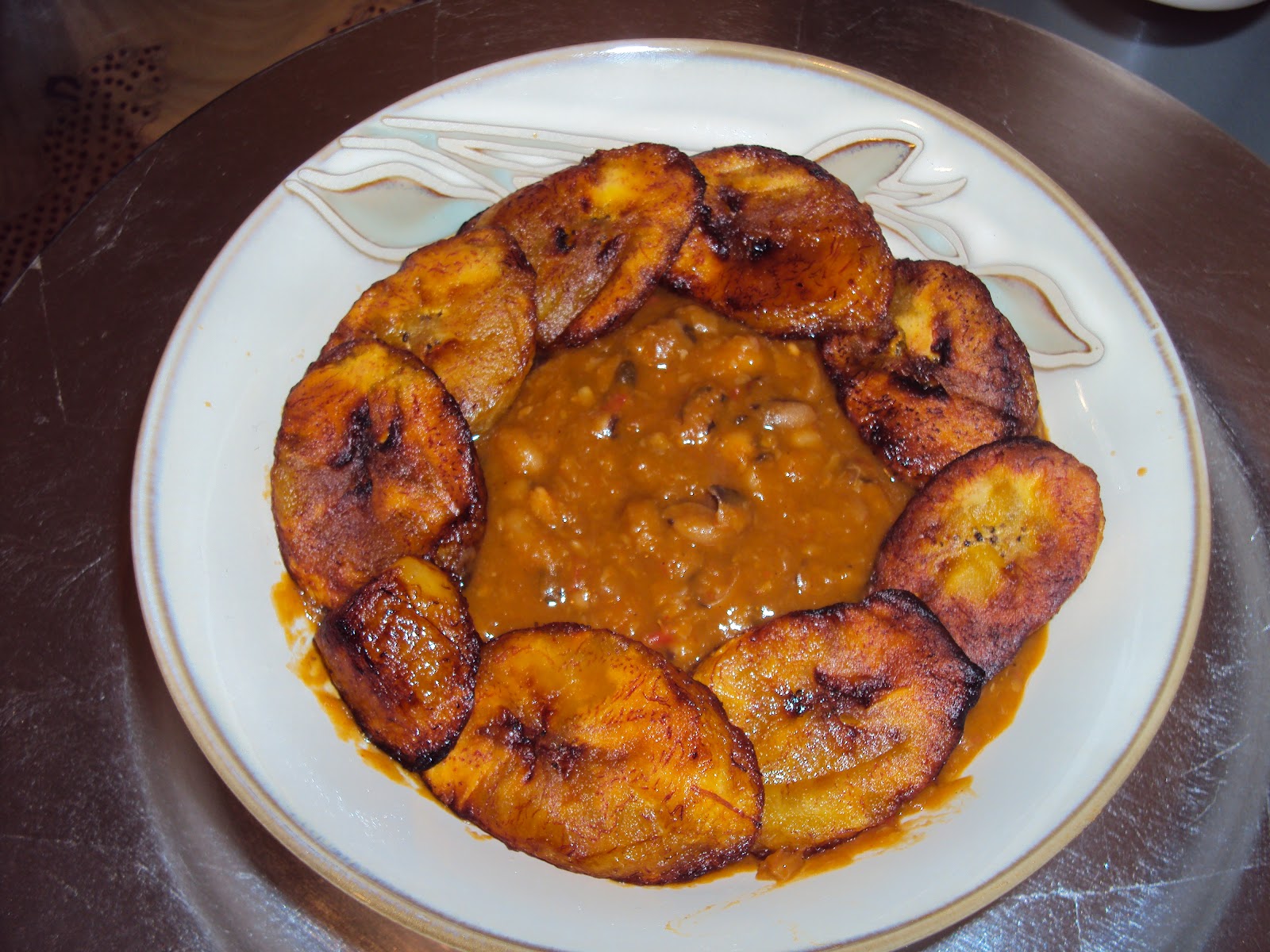 Beans and Fried Plantains Christiana's Corner