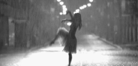 She danced under the rain