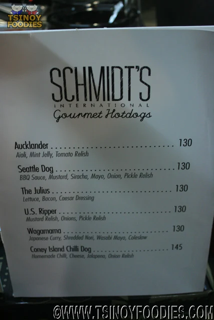 schmidts gourmet hotdog