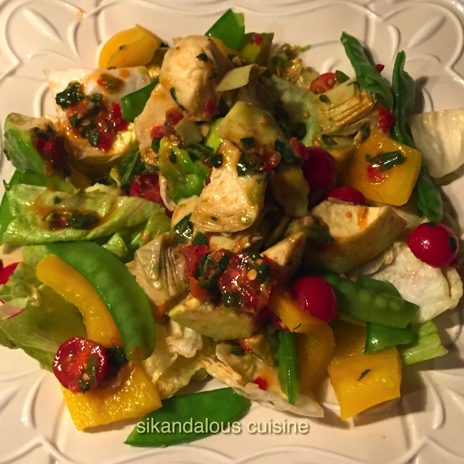 Sikandalous Cuisine Avocado & Artichoke Salad ‪‎sikandalouscuisine‬