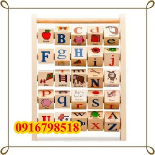 Bảng lật chữ 4 mặt băng gỗ