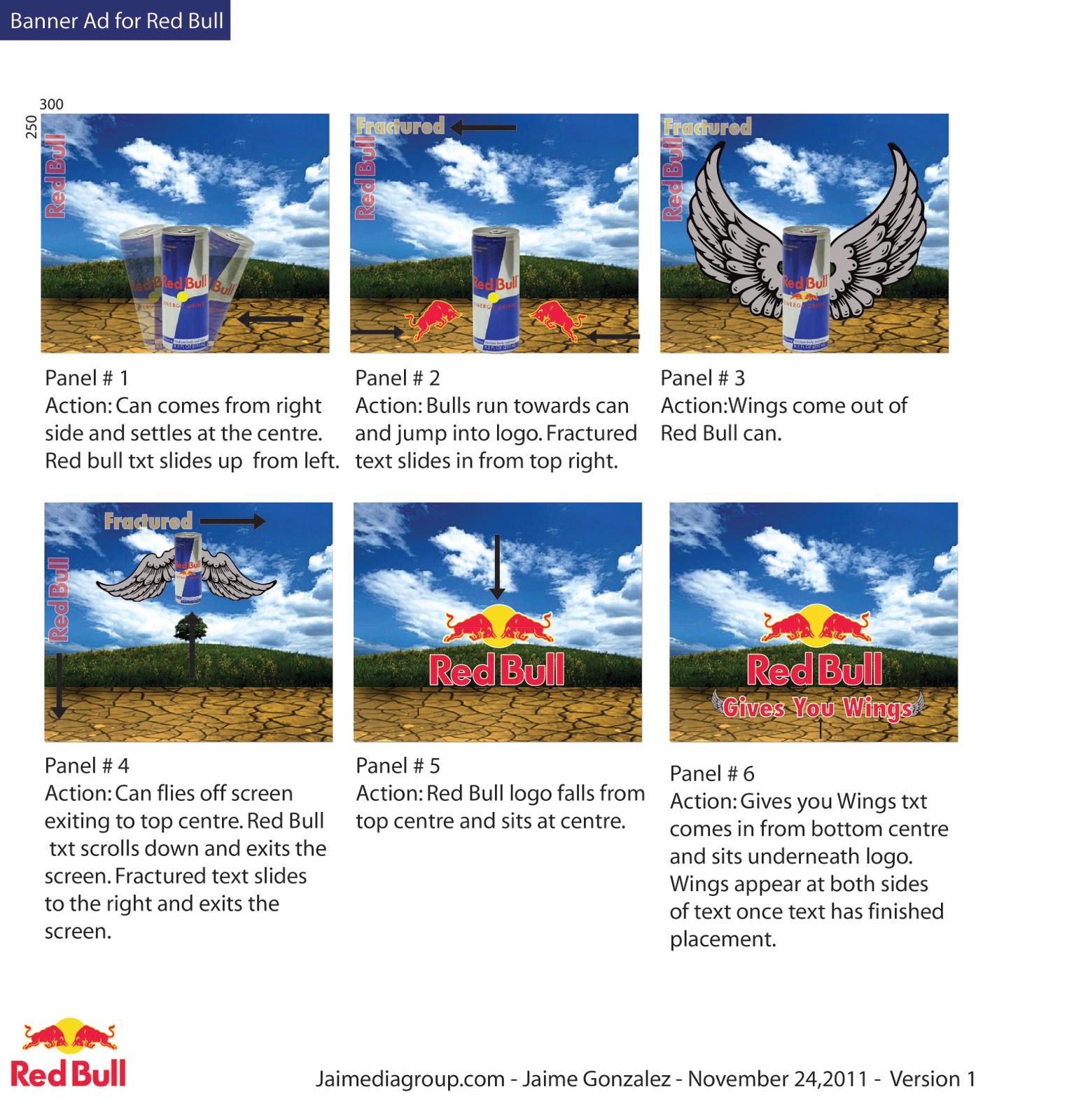 Jaime Gonzalez S Production Blog Red Bull Ad Storyboards