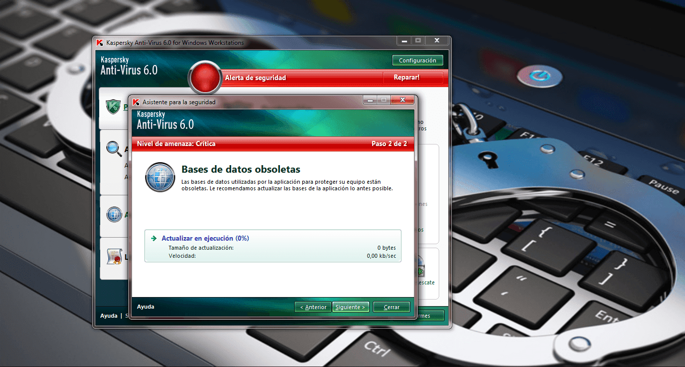 Kaspersky anti virus 6.0 r2 for windows workstations servers