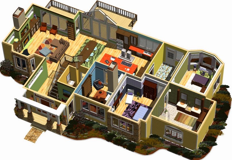 Desain Rumah Minimalis 1 Lantai 5 Kamar - Gambar Foto ...