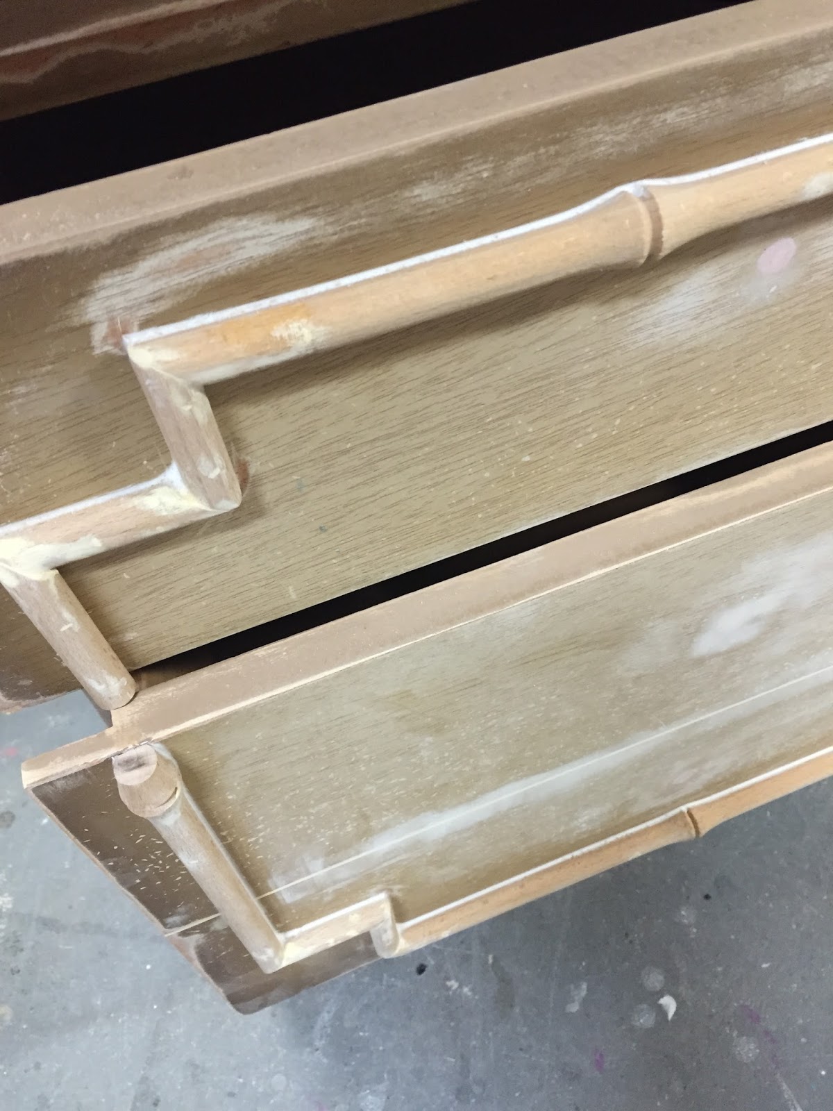 JULIE PETERSON Simple Redesign DRESSER TRANSFORMATION…ADDING BAMBOO TRIM