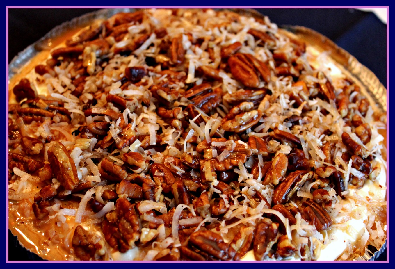 Sweet Tea and Cornbread Caramel Pecan Delight Pie!