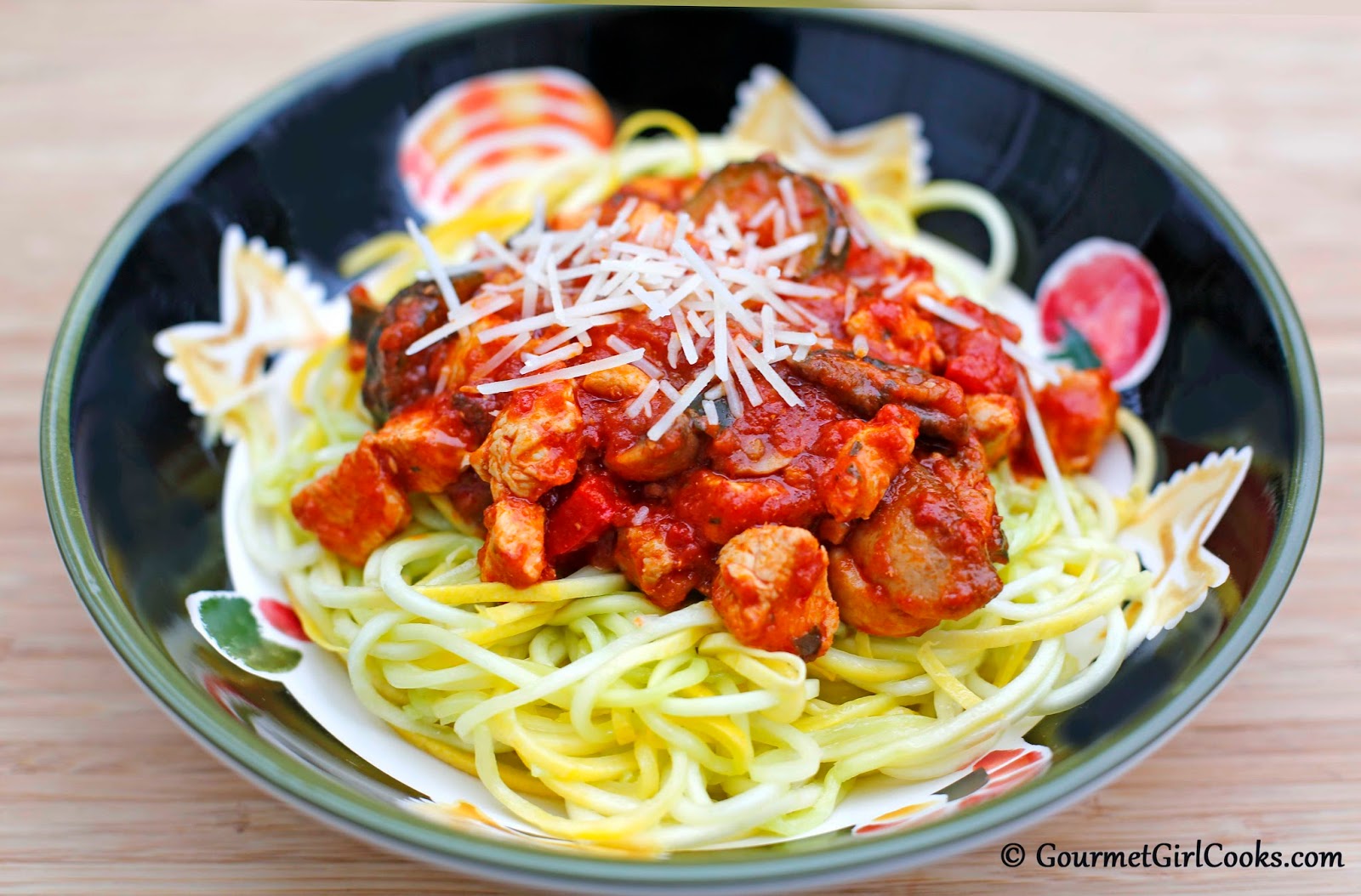 Gourmet Girl Cooks Sunday Night's "Pasta" Dinner Low Carb