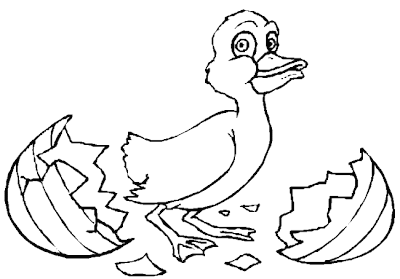 Line Drawing :: Clip Art :: Duck Check :: Diken
