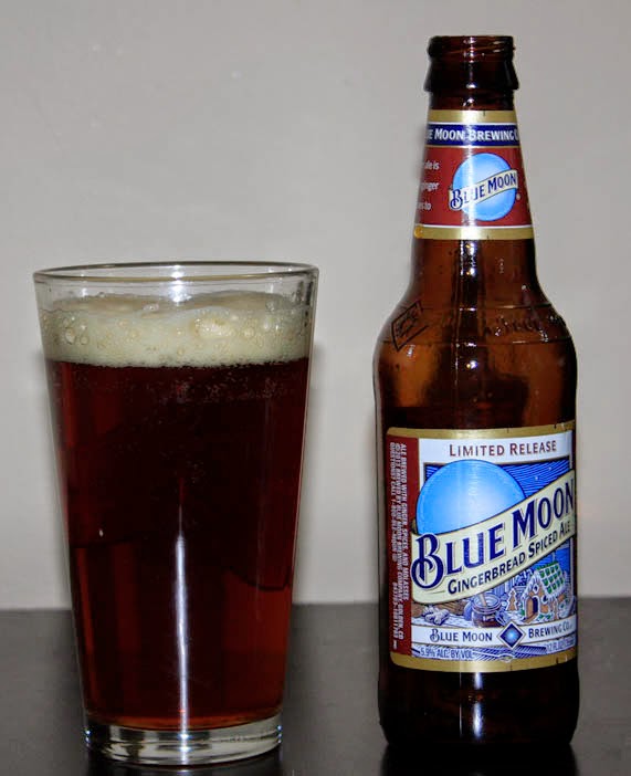 Nick's Beer Blog Blue Moon Gingerbread Spiced Ale Review