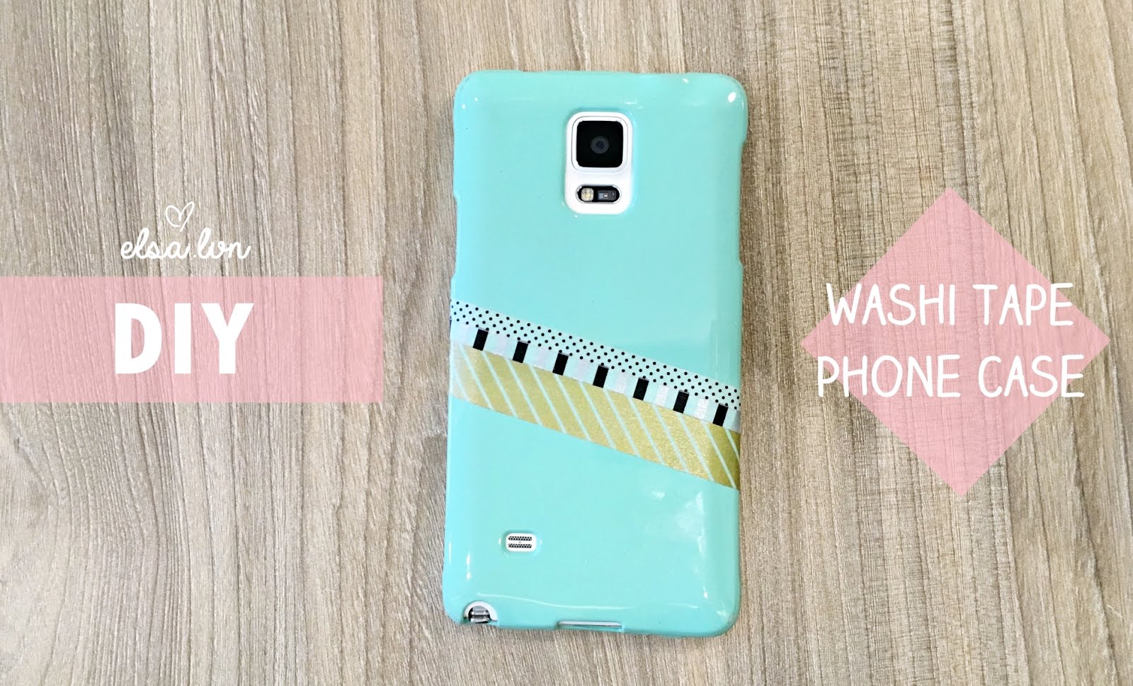 DIY Washi Tape Phone Case Journey to Wonderland